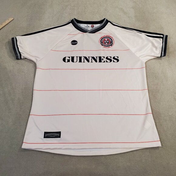 Bohemian FC Soccer Jersey Mens Large White Football Shirt O Neills Guinness Logo - Picture 1 of 8